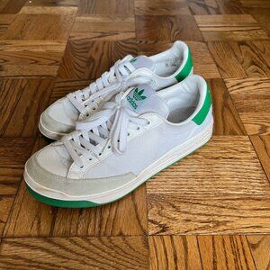 ADIDAS ROD LAVER SHOES MEN'S SIZE 9 Cloud White / Green / Off White